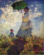 Woman with a Parasol, Claude Monet